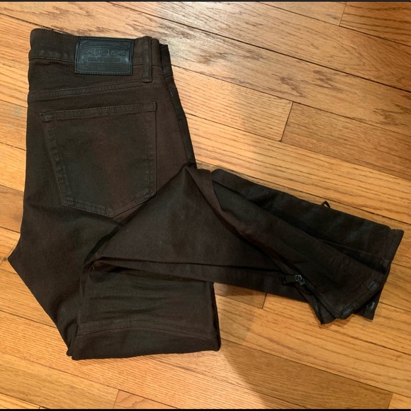 Ralph Lauren Brown Biker Pants - Picture 8 of 9